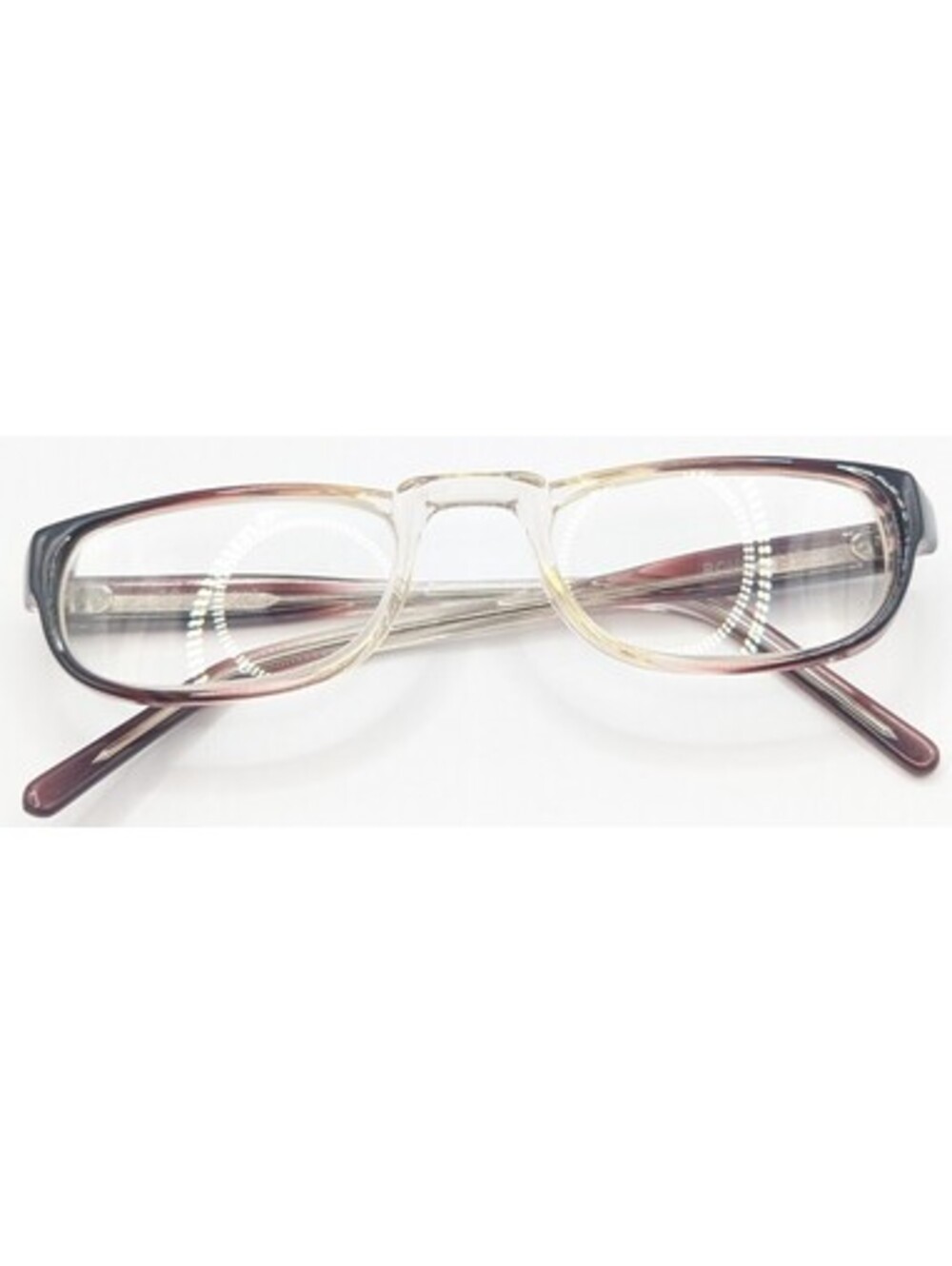 Vintage Military Romco Frames 50-22-145 Brown Clear Fade Gradient Full Rim USA - Picture 13 of 14